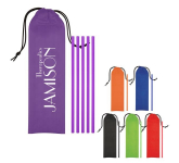 5-Pack On The Go Straws With Pouch